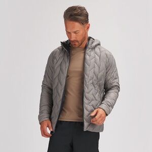 Men's Backcountry Teo Allied Down Jacket Puffer Coat Gray Ski Warm Size L